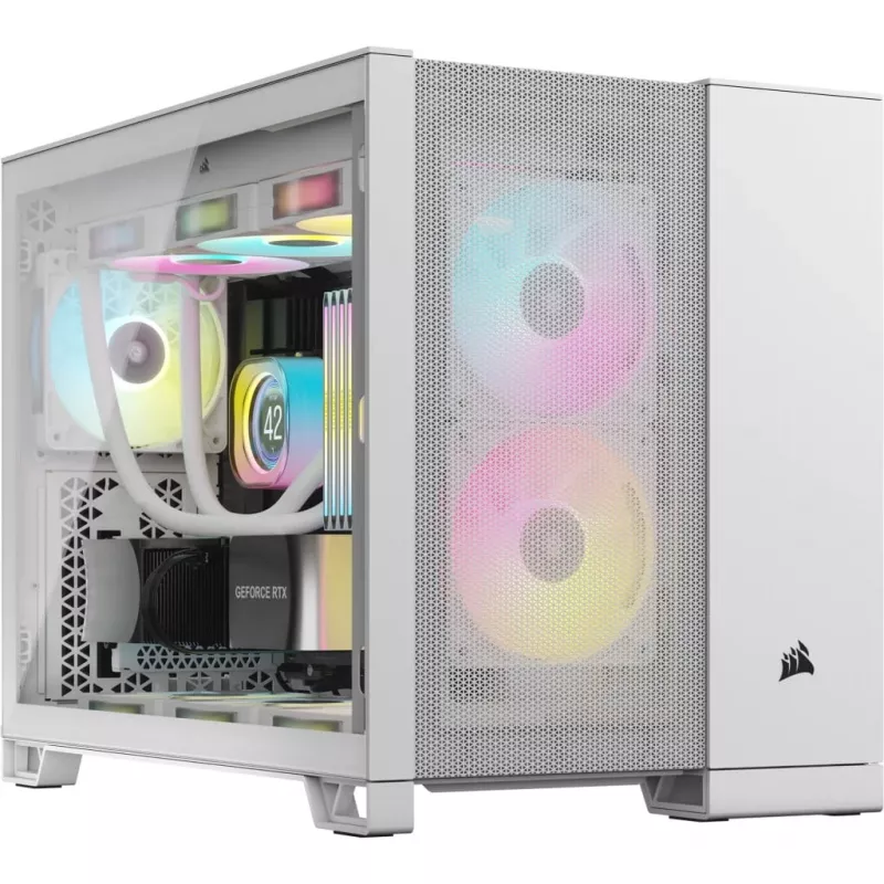 Corsair 2500D AIRFLOW Micro ATX Dual Chamber Obudowa PC – Biała CC-9011264-WW