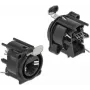 DeLOCK D-Type Module gniazdo RJ45 do lutowania czarne żeńskie 25mm
