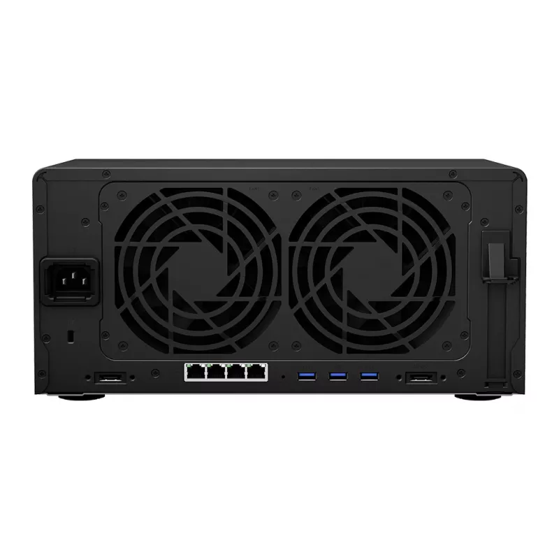 Synology DiskStation DS1821+ Serwer NAS/storage Tower Ryzen Embedded V1500B 4 GB DDR4 0 TB DiskStation Manager Czarny