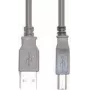 Kabel USB e+p CC 502 USB 2.0 1,5 m USB A USB B Szary