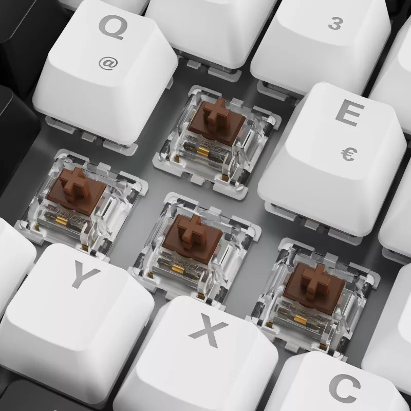 SKILLER SGK50 S3, Gaming Keyboard White, DE-Layout, Gateron Brown