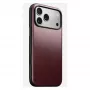 Pokrowiec skórzany Nomad Modern dla iPhone 17 Pro Max (6,9 cala) — Burgundy, skóra+TPU+PC