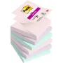 3M R330-6SS-SOUL karteczki samoprzylepne kwadratowe zielone - różowe - fioletowe 90 arkuszy (R330-6SS-SOUL)