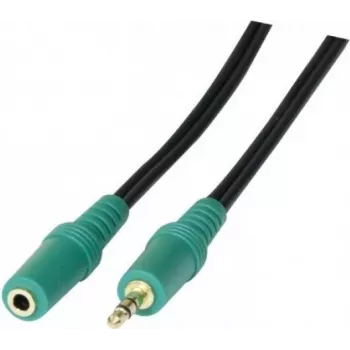 Kabel audio Tecline 108864 1,8 m 3,5 mm czarny zielony