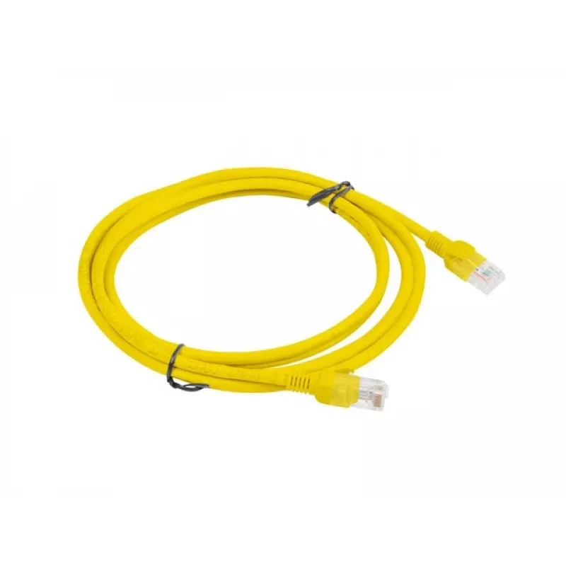 PATCHCORD Cat.5E UTP 2M Żółty FLUKE PASSED LANBERG 10-PACK