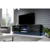 Cama szafka TV QIU 200 MDF czarny połysk/czarny połysk