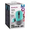 Mysz bezprzewodowa DEFENDER Silent Click C Mint 52294 — symetryczna, 1600 DPI, nano USB 2.4 GHz