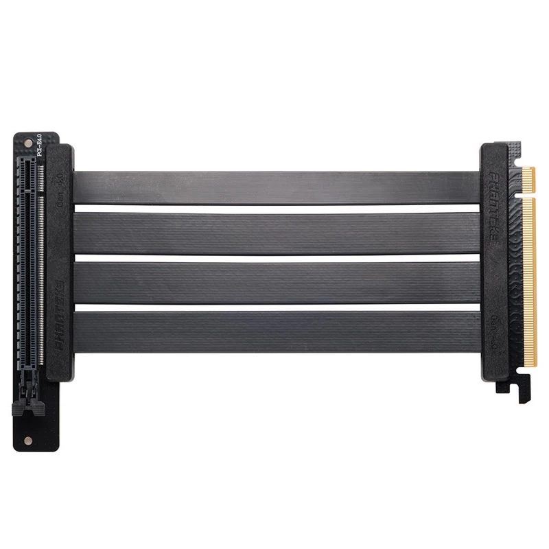 PHANTEKS PCI-E 4.0 x16 Riser Flat Line kabel, 90 stopni, 22 cm - czarny