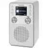 Radio cyfrowe TECHNISAT DigitRadio 317 biały — odbiór FM i DAB+, kompaktowa konstrukcja stołowa
