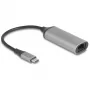 DeLOCK 81570 kabel Gender Changer USB Type-C RJ-45 0.15m Antracyt