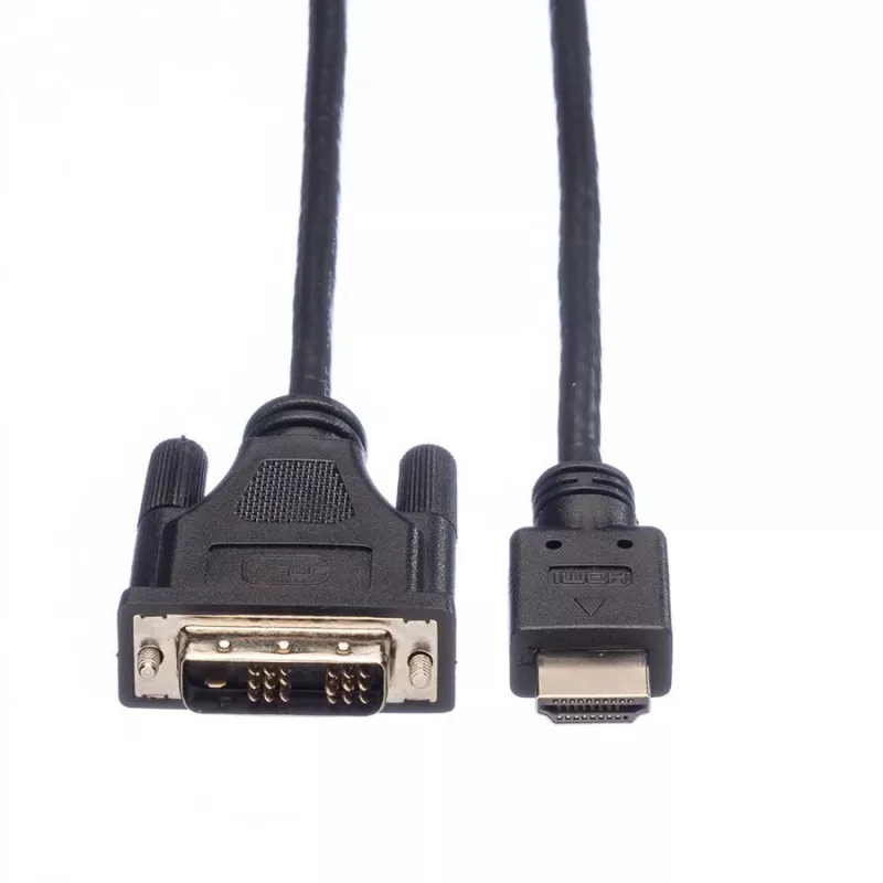 ROLINE Adapter kabel HDMI do DVI-D (Single Link) - 1,5m - Czarny (11.04.5516)