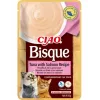 Mokry przysmak dla kota INABA Ciao Bisque Tuna with Salmon 40 g — saszetka z płynem o smaku rybnym, 86% wilgotności, 8% białka