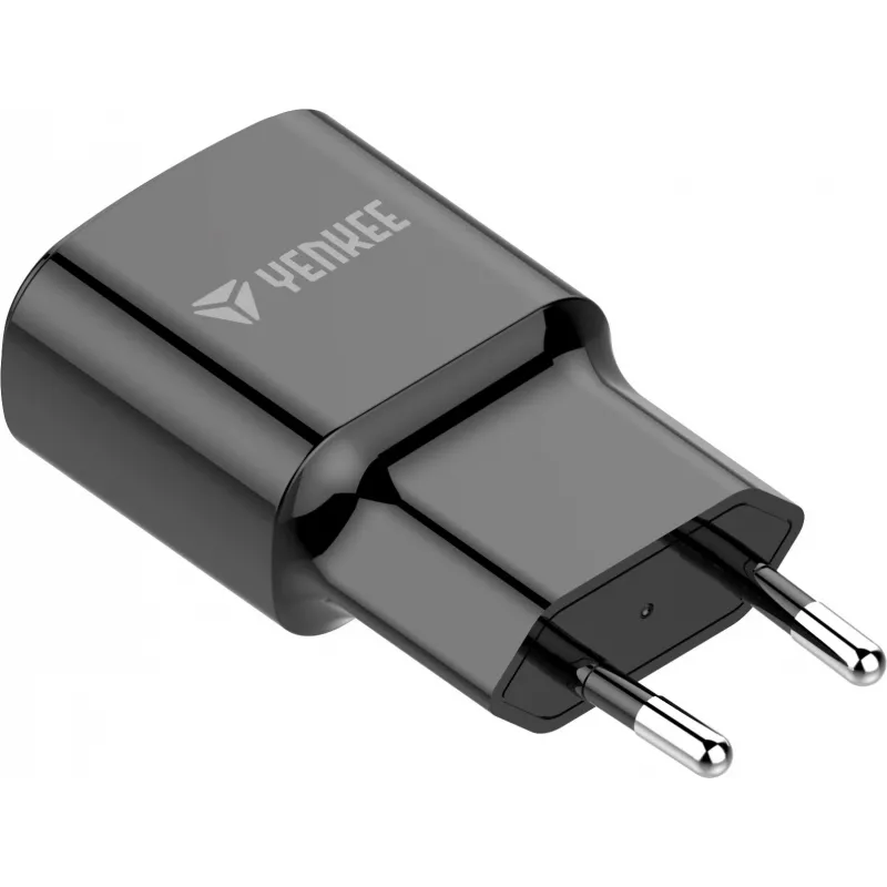 Ładowarka sieciowa USB-A YENKEE YAC 2013BK — 12W, 2,4A