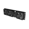 Panel wentylacyjny LANBERG AK-1506-B 19 cali z 3 wentylatorami 230V czarny