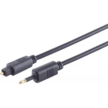 Optyczny na analogowy kabel audio ShiverPeaks 69014-5.0 — Toslink 4,0 mm wtyk na 3,5 mm, 5 m