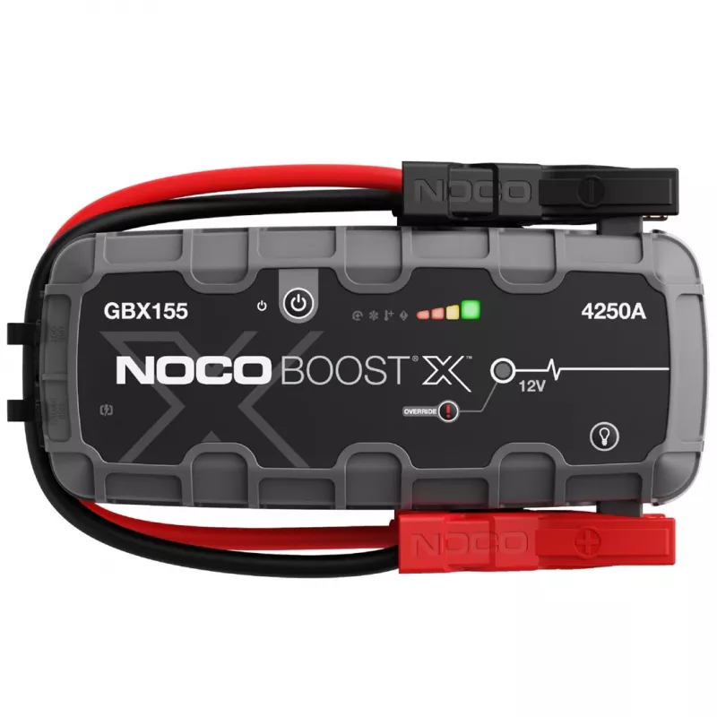 Urządzenie rozruchowe NOCO GBX155, 4250 A prądu rozruchowego, 99 Wh Li‑Ion, ładowanie 60 W, IP65, wbudowana latarka LED 500 lm