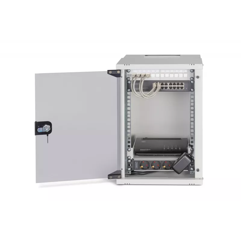 Szafa rack naścienna Digitus DN-49102-SET 9U 315 x 300 mm Szary