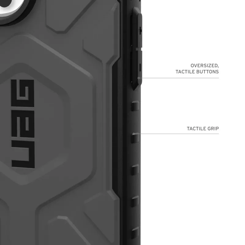 Etui Urban Armor Gear Pathfinder do telefonu komórkowego 16 cm (6,3 inch) Pokrowiec Srebrny
