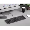 Przewodowa klawiatura A4Tech FX60H USB QWERTY — pełnowymiarowa 100%, podświetlana biała, szara, hub USB