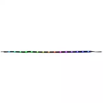 Zestaw oświetlenia obudowy komputera INTER-TECH RS-042 RGB — pasek LED RGB 1000 mm, szerokość 10 mm, czarny