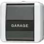 JUNG Rocker Switch 806NAW WG800 IP44 m. Label.Uni.Aus-Wechs 806NAW (806NAW)