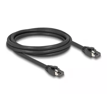 DeLOCK RJ45 Kabel sieciowy Cat.8.1 S/FTP 2m 40 Gb/s Czarny