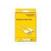 Kabel USB do transmisji danych i ładowania DeLOCK 83000 do iPhone iPad iPod biały 1 m