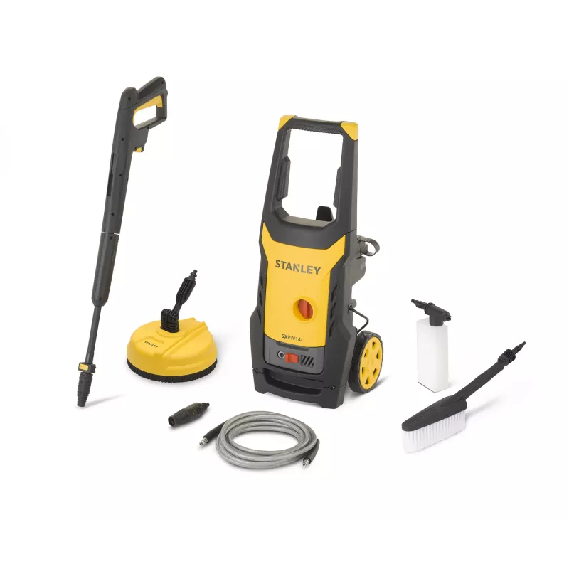 Myjka ciśnieniowa STANLEY SXPW14PE z czyścicielem do tarasów (1400 W, 110 bar, 390 l/h) | Stanley 1400 W | 110 bar | 390 l/h