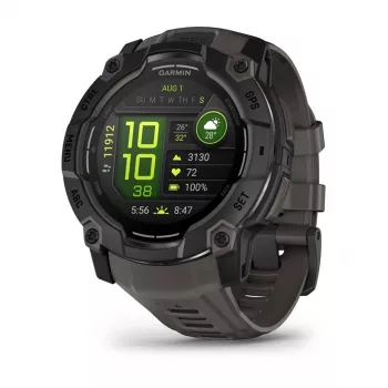 Garmin Instinct 3 AMOLED 3.3 cm (1.3) 50 mm Cyfrowy 416 x 416 pikseli Ekran dotykowy Czarny GPS (satelitarny)
