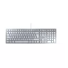 CHERRY KC 6000 cienki klawiatura uniwersalna USB QWERTY Nordycka srebrna, biała