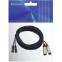 Omnitronic 3022522E Kabel audio 6 m 2 x XLR (3-styk.) 2 x RCA Czarny (3022522E)