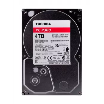 Toshiba - Festplatte - 4TB - intern - 3.5 (8,9 cm) - SATA 6Gb/s - 5400 U/min - Puffer: 128MB (HDWD240UZSVA)