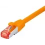 Tecline exertis Connect - kabel krosowy - RJ-45 (M) na RJ-45 (M) - 20 m - kabel SSTP - CAT 6 - bezhalogenowy - pomarańczowy (71520A)
