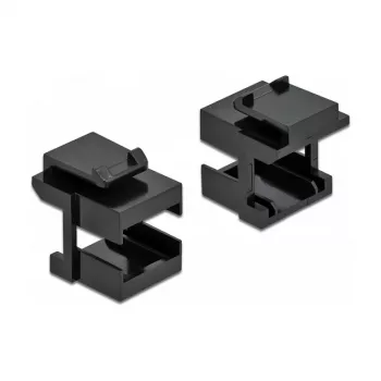 Keystone cover DeLOCK 86806 Czarny for fibre couplers 10 pieces