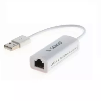 Savio CL-24 - Karta sieciowa - USB 2.0 - 10/100 Ethernet x 1