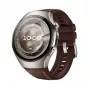 Smartwatch HUAWEI WATCH 5 Classic 46 mm, 1.38 cal AMOLED 466×466, ekran dotykowy, GPS, srebrna koperta, brązowy pasek