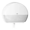 Dozownik ręczników papierowych Tork Mini Jumbo Roll 132×345×275 mm, biały, MPN 555000