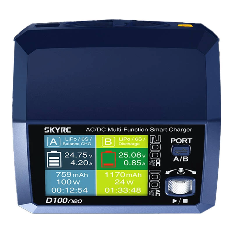 Ładowarka SKYRC D100neo 100W Dwukanałowa — SKYRC SK-100199-01