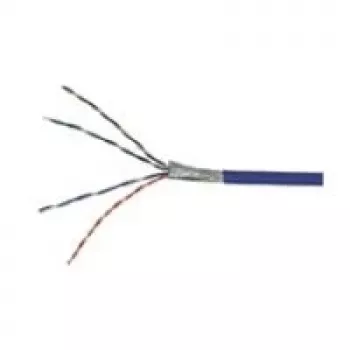 Wentronic Goobay CAT 5e Kabel sieciowy, F/UTP, niebieski, 100 m - CCA mieszanka miedziana, AWG 26/7 (linka), PVC (93265)