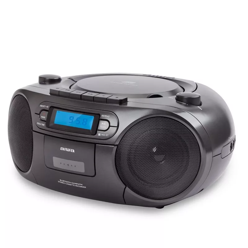 Przenośny zestaw stereo Aiwa BBTC-550BK Cyfrowy 6 W FM PLL Czarny