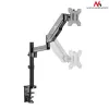 Uchwyt biurkowy do monitora MACLEAN MC-775 do ekranów 32 cale (81,3 cm), VESA 75x75–100x100, do 8 kg, szary