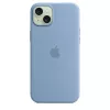 Etui silikonowe Apple iPhone 15 Plus z MagSafe - Zimowy błękit