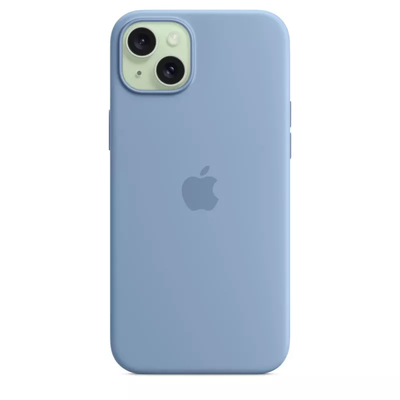 Etui silikonowe Apple iPhone 15 Plus z MagSafe - Zimowy błękit