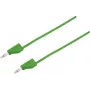 VOLTCRAFT Przewód pomiarowy [Wtyk 4 mm - Wtyk 4 mm] 0,5 m Zielony MSB-300 (MSB-300-0.5-GR)