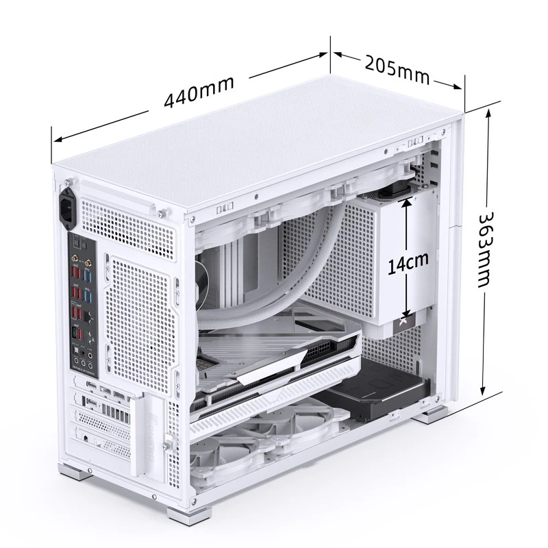 Obudowa PC Jonsbo D31 MESH Midi Tower Biała