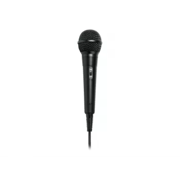 Przewodowy mikrofon sceniczny Muse MC-20 B — czułość -73 dB, 30–15 000 Hz, kabel 3 m, wtyk 6,35 mm, czarny