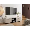 Szafka RTV cama meble SOHO 140x43x37 cm — blat kaszmirowy, stelaż czarny