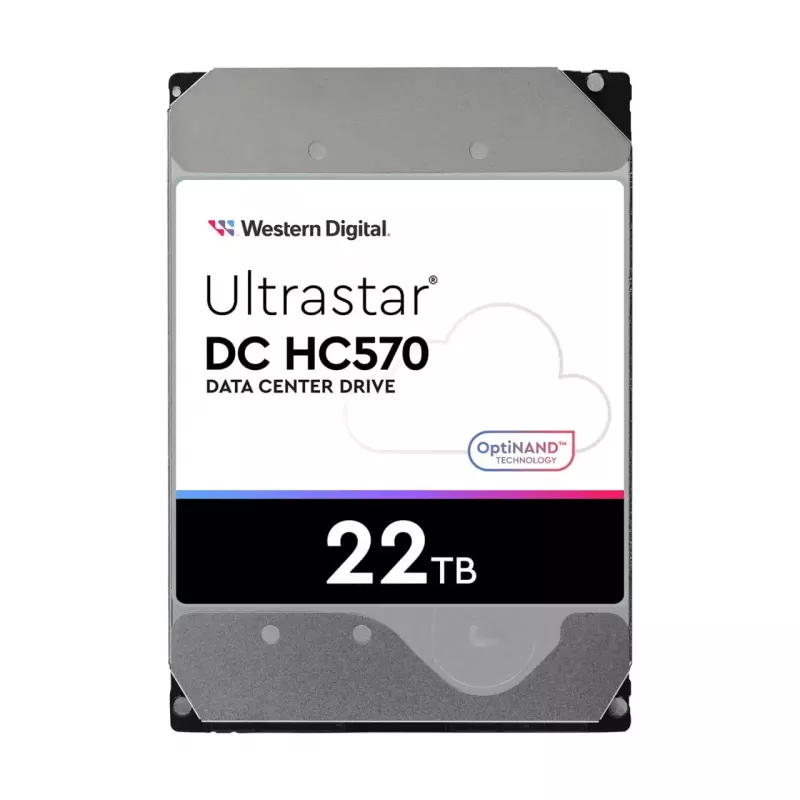 Dysk twardy 3.5 cala SAS Western Digital Ultrastar DH HC570 22 TB, 12 Gbit/s, 7200 RPM, 512 MB pamięci podręcznej