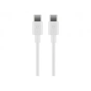 Goobay 66317 Kabel USB 1 m 2.0 USB C Biały (66317)