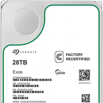 HDD SEAGATE Exos 3.5 cala 28 TB SATA RECERTYFIKOWANY, model ST28000NM000C-REC